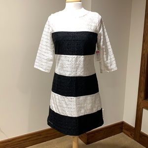Jessica Simpson black & white dress, NWT, Sz 6